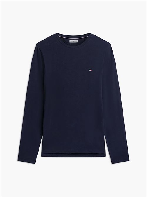 stretch slim fit logo sleeve tee TOMMY HILFIGER | MW0MW10804DW5